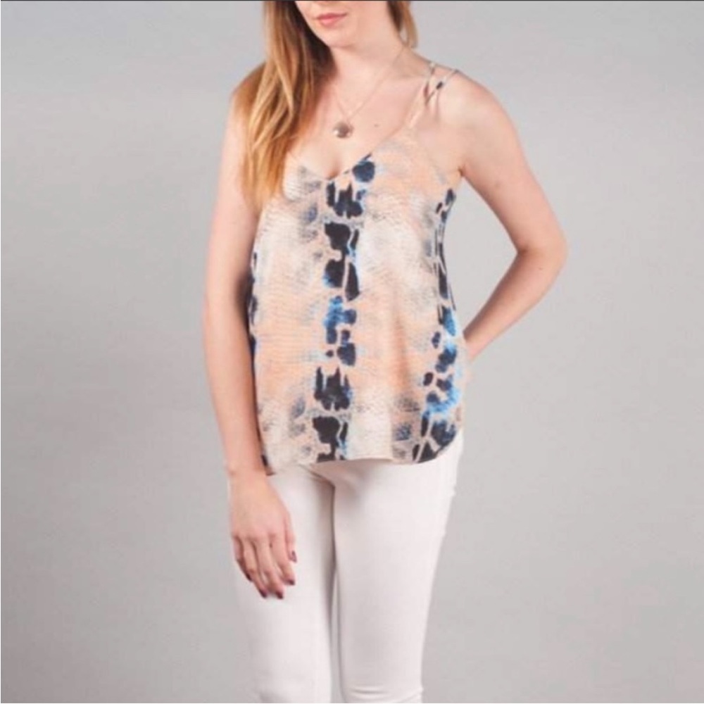 Buddy Love Kendall Snakeskin Strappy Tank Top